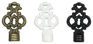 Urbanest Key Lamp Finial, 2 3/8", Matte White