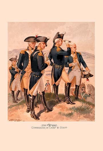 Commander in Chief and Staff- Gallery Wrapped Canvas Art 28" x 42"