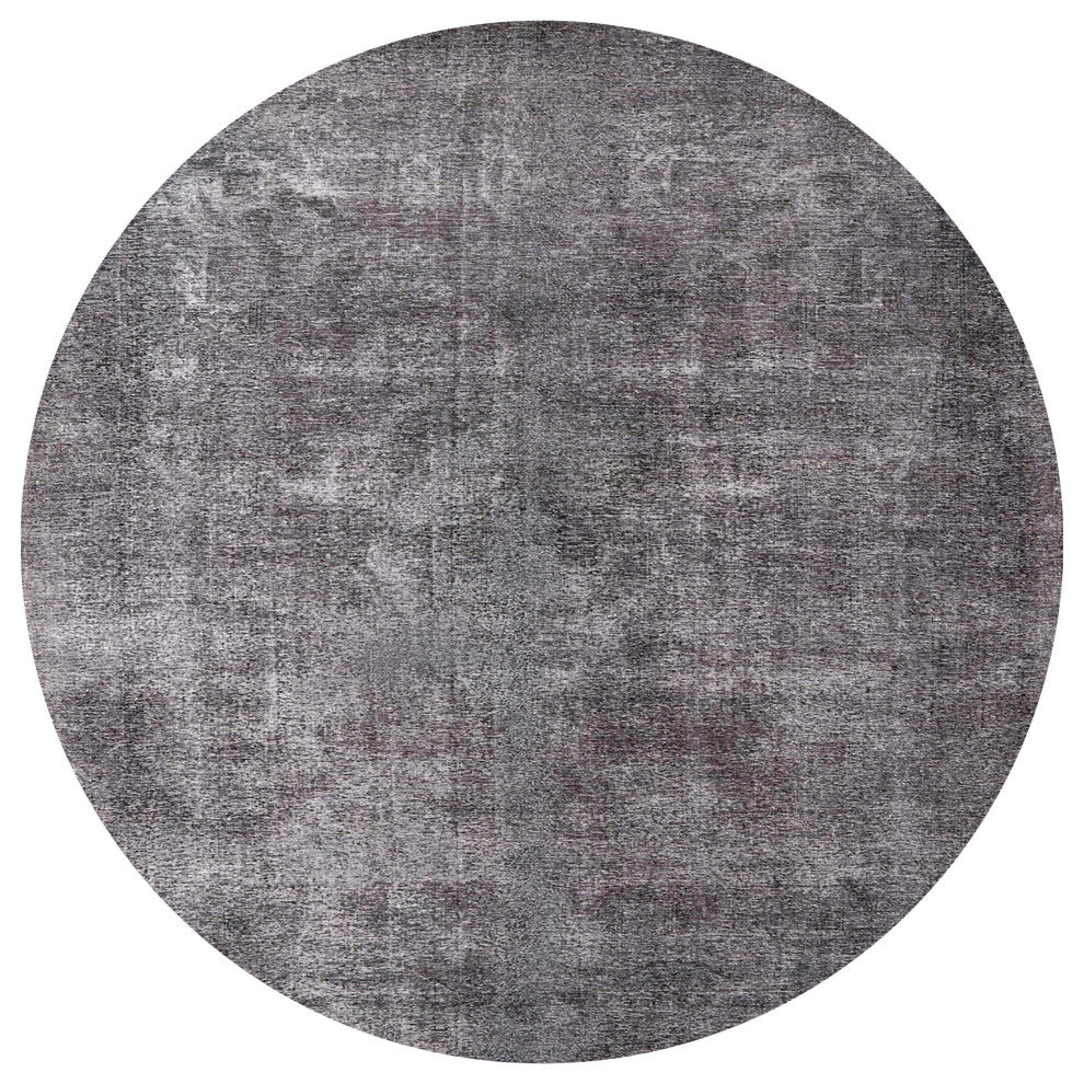 Ahgly Company Indoor Round Mid-Century Modern Area Rugs, 4' Round