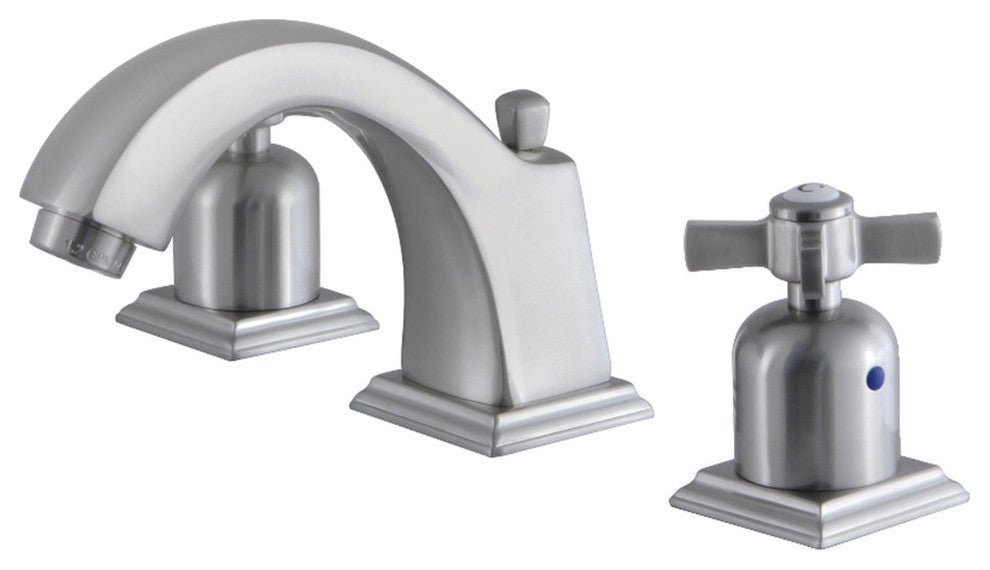 Fauceture Widespread Bathroom Faucet With Retail Pop-Up, Brushed Nickel