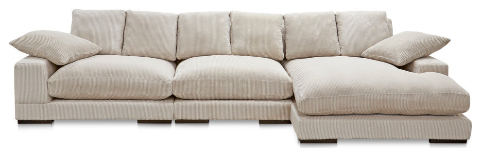 Plunge Large Sectional Cappuccino