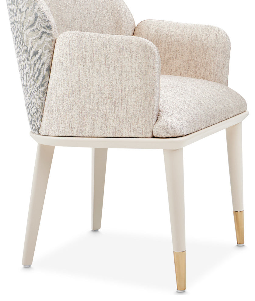 Lisbon Dining Arm Chair, Silken Matte Cream