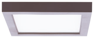 Square LED Energy Star Flush Mount, Bronze