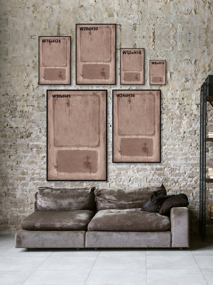 "Unequal Division" Floater Framed Painting Print on Canvas, 30x45