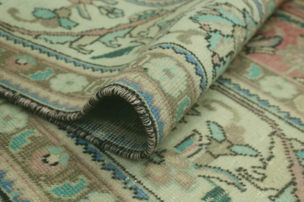 Fine Vintage Distressed Shafi Rose Rug