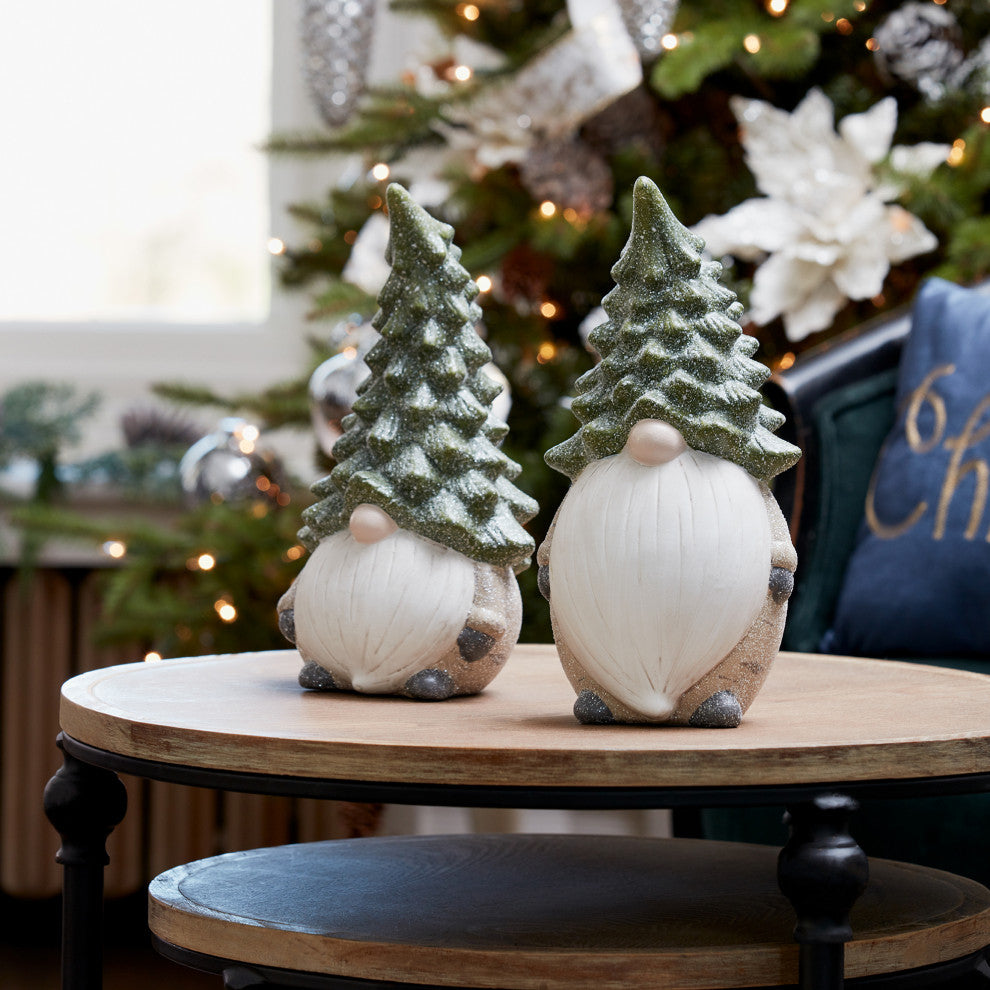 Gnome With Tree Hat, 2-Piece Set
