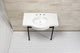 Fauceture VPB28140W8MB 37" Ceramic Console Sink, Legs