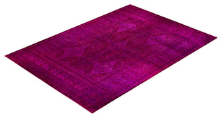 Overdyed, One-of-a-Kind Hand-Knotted Area Rug Pink, 12'2"x17'2"