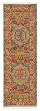 Unique Loom Light Blue Quincy Palace 2' 0 x 6' 0 Runner Rug