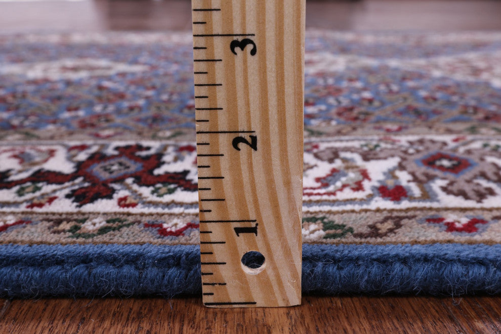 Runner Wool and Silk Hand-Knotted Persian Tabriz Rug 2' 9" X 29' 7" Q8944