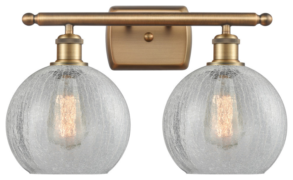 Innovations Lighting 516-2W-BB-G125-8 Athens 2 Light 16" Bath Vanity Light