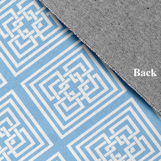 Greek New Key Rug, Sky, 5' Round