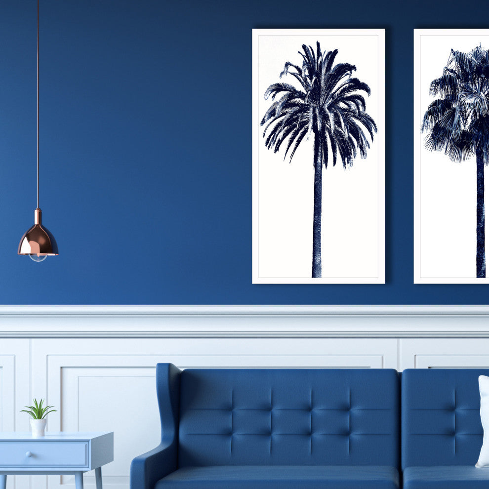 Palm Tree Blue III Framed Art