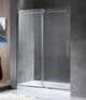 ANZZI Leon Series 60 in. x 76 in. Frameless Sliding Shower Door, Chrome
