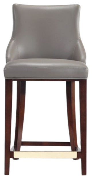 Manhattan Comfort Shubert Counter Stool, Dark Taupe, Single