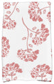 18x30", April Floral Print Hand Towels, Coral