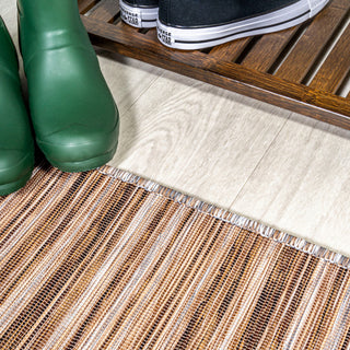 Finn Modern Farmhouse Pinstripe, 6' Round