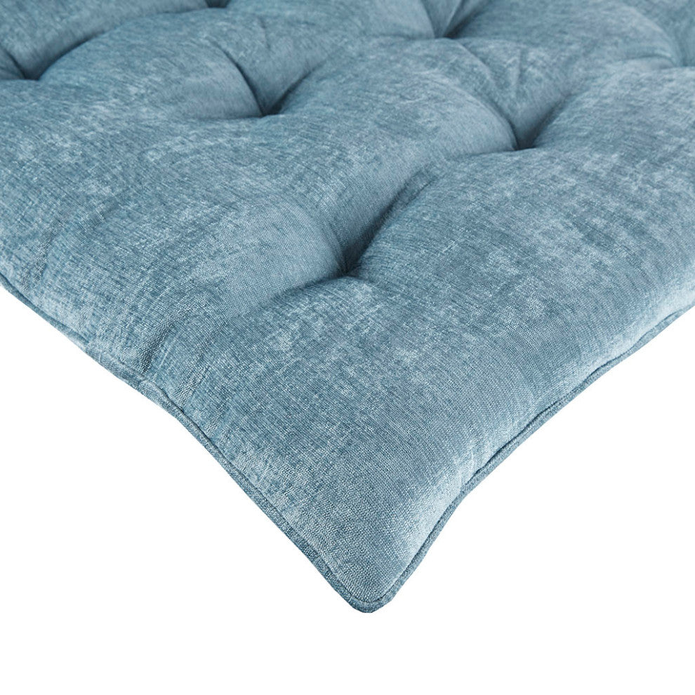 Intelligent Design Edelia Lounge Floor Pillow Cushion, Aqua Blue, Aqua Blue
