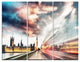 "Night Scene of London City" Photo Metal Wall Art, 3 Panels, 36"x28"