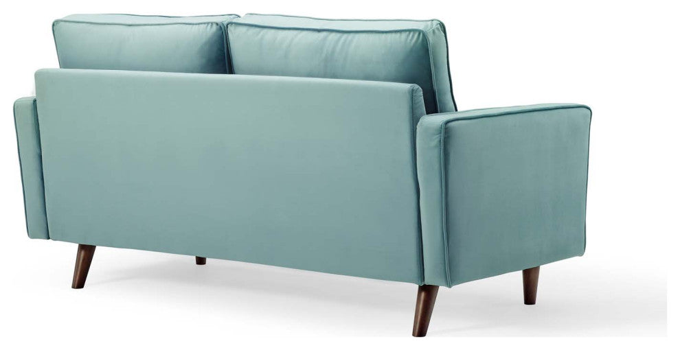 Valour Performance Velvet Loveseat Mint