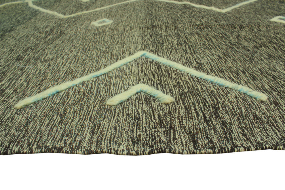 High-Low Kilim Emad Charcoal Rug