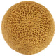 Alonna Cotton Yarn Pouf, Yellow