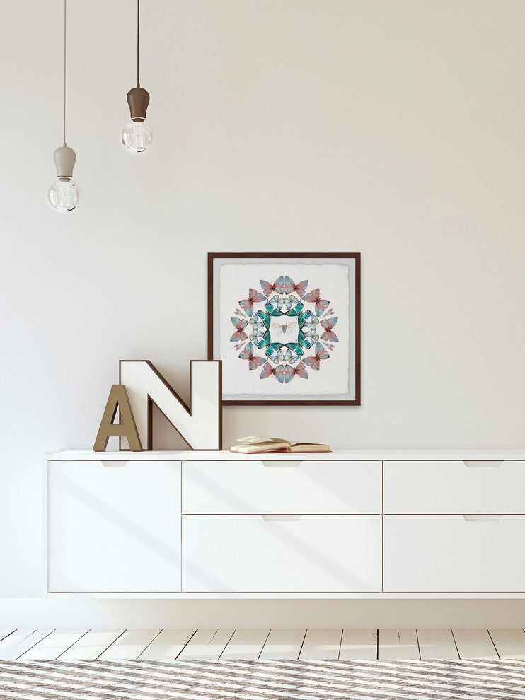 "Bug in the Middle" Framed Painting Print, 24"x24"