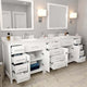 Caroline Parkway 93" Double Bathroom Vanity Set in White