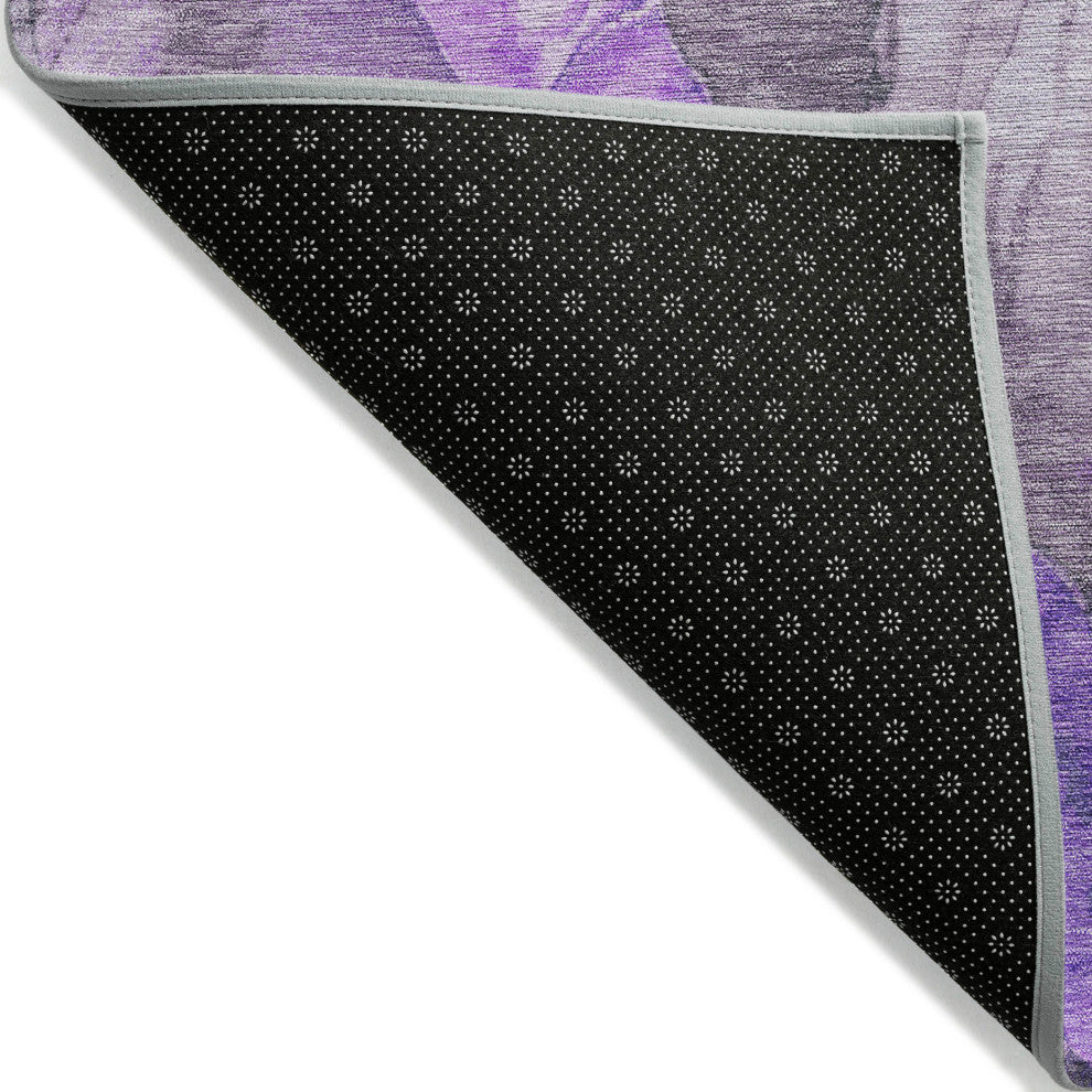 Machine Washable Indoor/Outdoor Chantille ACN1864 Violet 9' x 12' Rug