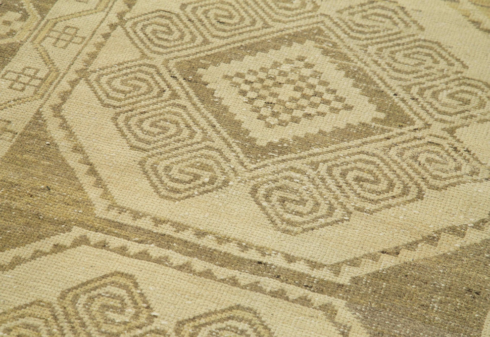 Rug N Carpet - Handwoven Oriental 3' 5'' x 9' 7'' Low Pile  Wool Rug