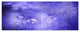 Light Blue Fractal Sky with Stars, Abstract Canvas Art Print, 70"x28", 6 Panels
