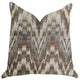 Mid Night Oblique Ridge Wave Luxury Throw Pillow, 22"x22"