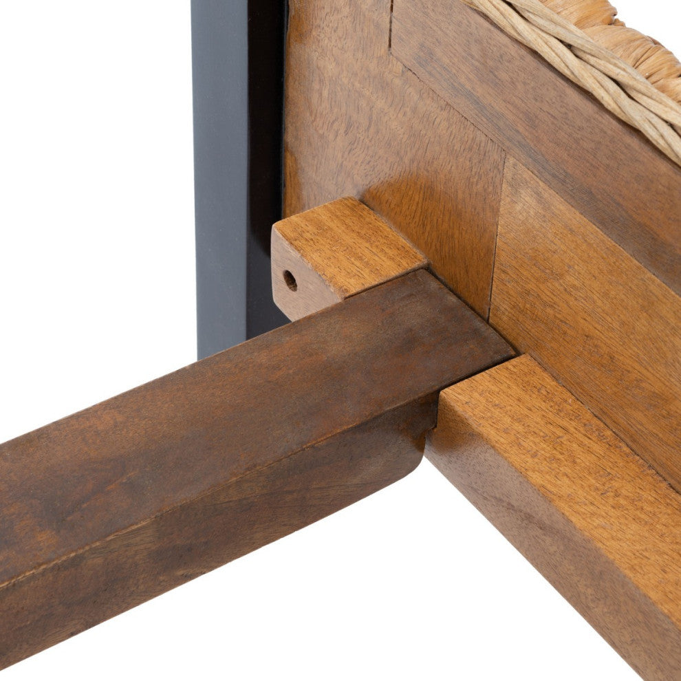 Safavieh Finola Rattan Bed Natural/Espresso Full