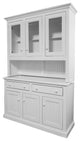 Eagle Furniture, 54" Coastal Dining Buffet, White, With Hutch
