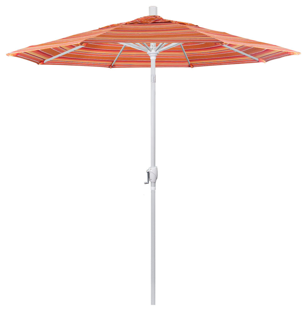 7.5' Aluminum Umbrella Push Tilt, Sunbrella, Dolce Mango
