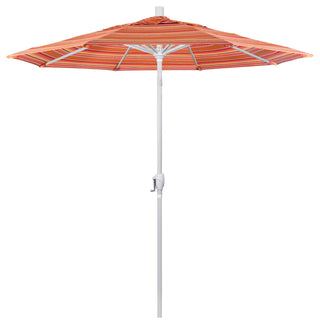 7.5' Aluminum Umbrella Push Tilt, Sunbrella, Dolce Mango