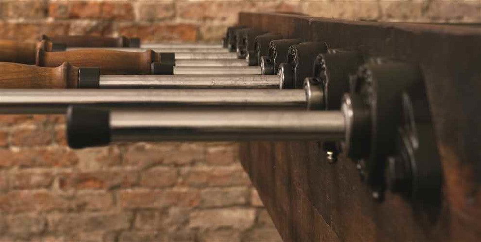 Foosball Game Table, Reclaimed Hardwood
