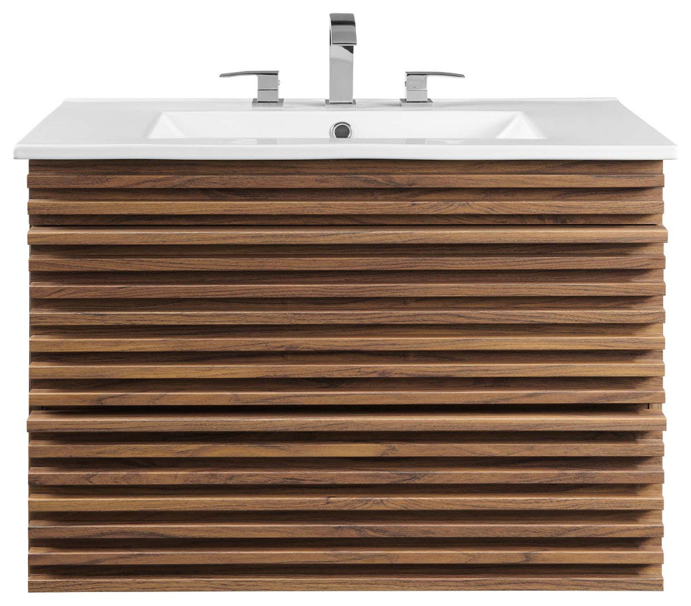 Modway Render 30" Wall-Mount Bathroom Vanity