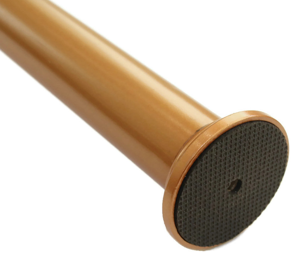 Pulire 1" Metal Tension Curtain Rod, Copper, 42"-72"