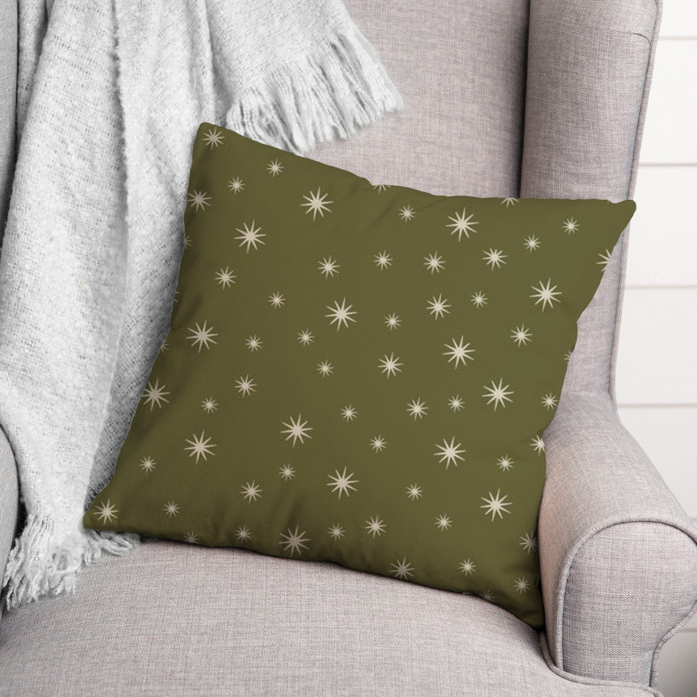 Green Twinkle 18x18 Spun Poly Pillow