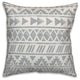 Grey Watercolor Tribal Pattern 18x18 Throw Pillow