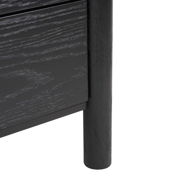Safavieh Jaylessa Wood Nightstand Black