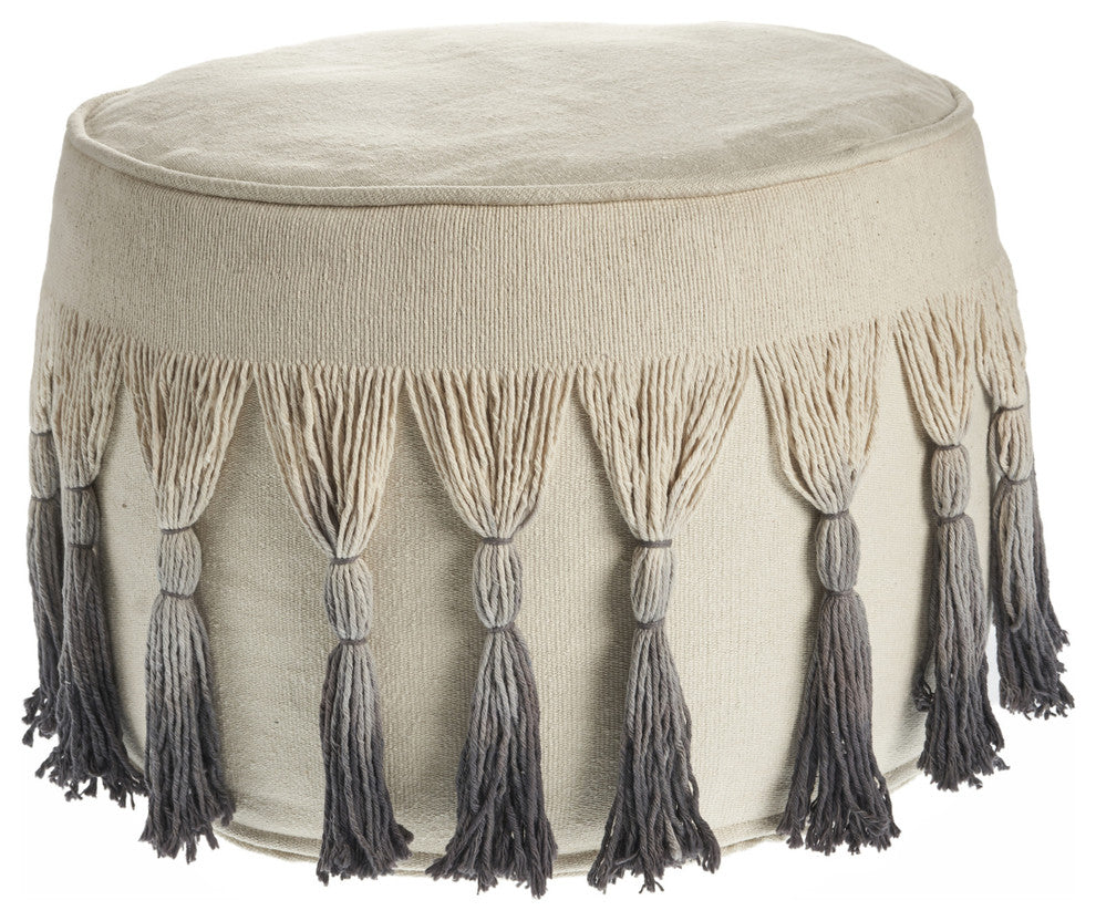 Sophisticated Ombre Pouf