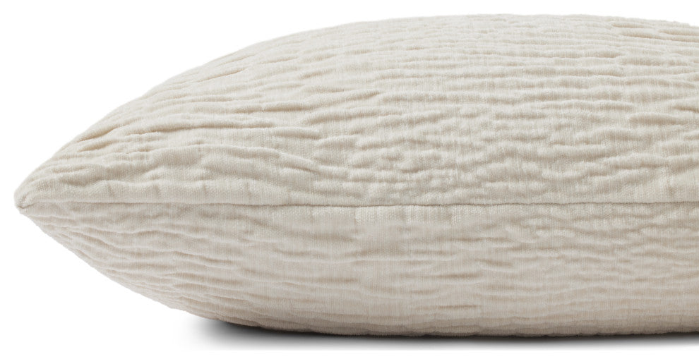 Loloi Pillow, Silver, 16''x26'', Cover With Poly