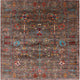 Ahgly Company Indoor Square Mid-Century Modern Area Rugs, 7' Square