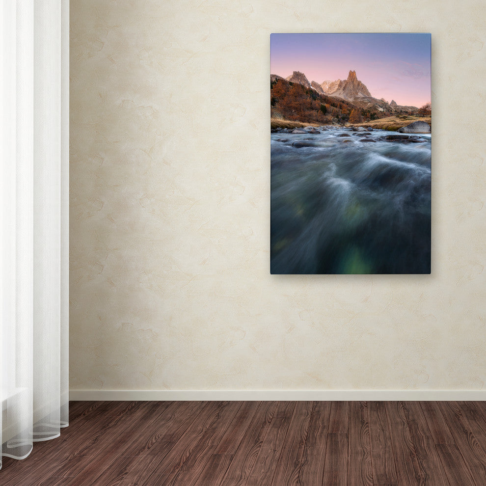 Mathieu Rivrin ''Waves Of Mountain'' Canvas Art, 24x16