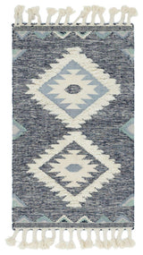 Unique Loom Ivory Mesa Area Rug, Navy Blue, 3'3x5', Rectangular