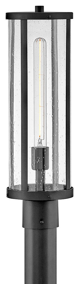 Lark Alfie Medium Post Mount Lantern, Black