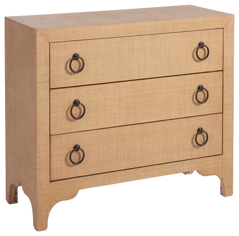 Balboa Island Raffia Hall Chest