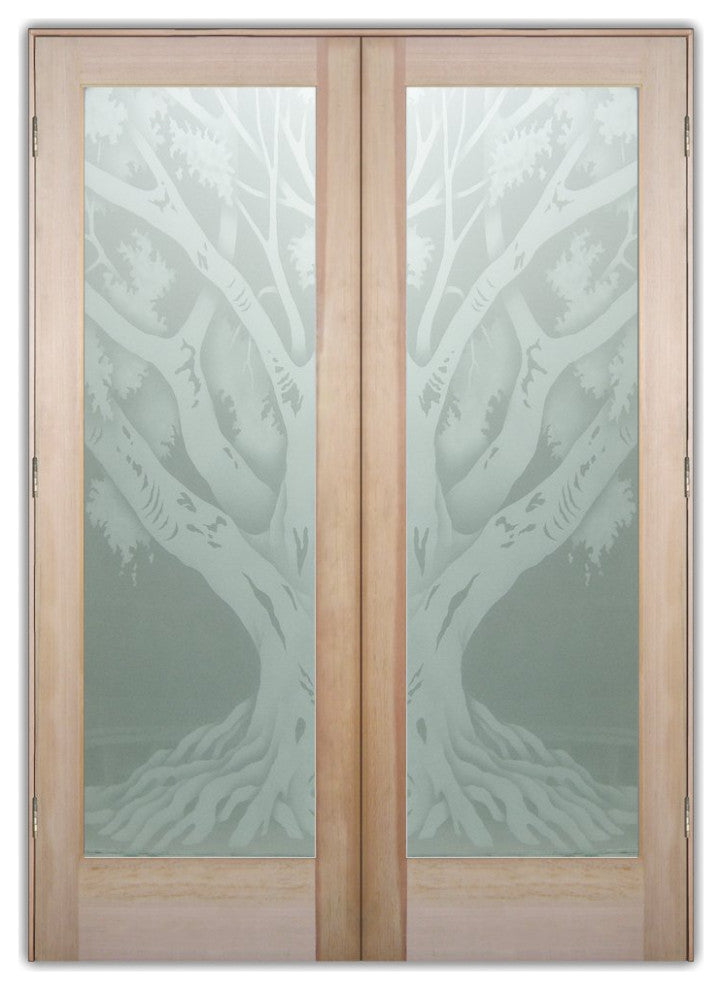 Interior Prehung Door or Interior Slab Door - Oak Tree II - Douglas Fir...